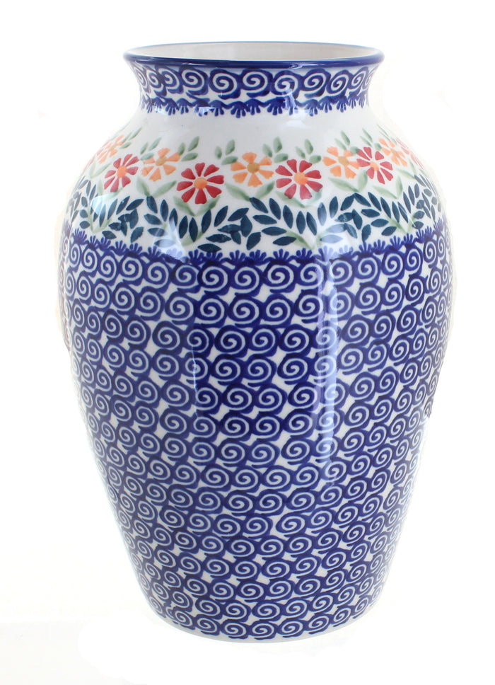 Polish Pottery Garden Bouquet Large Vase