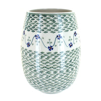 Polish Pottery Sage Floral Vase