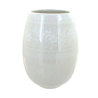 Polish Pottery White Lace Vase