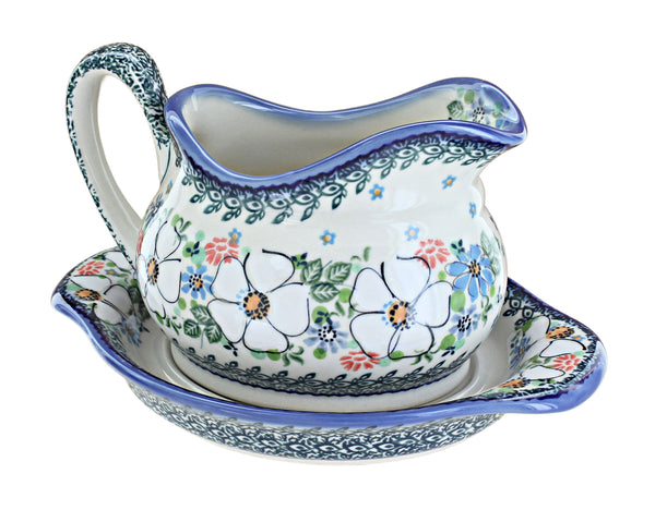 Morning Medley Gravy Boat & Plate