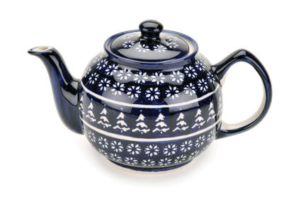 Winter Nights Medium Teapot Polish Pottery