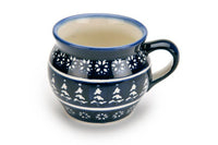 Winter Nights Bell Shaped Mug Polish Pottery
