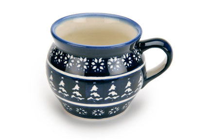Winter Nights Bell Shaped Mug Polish Pottery