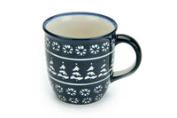 Winter Nights Plain Coffee Mug Polish Pottery