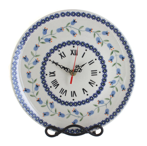 Polish Pottery Tulip Clock