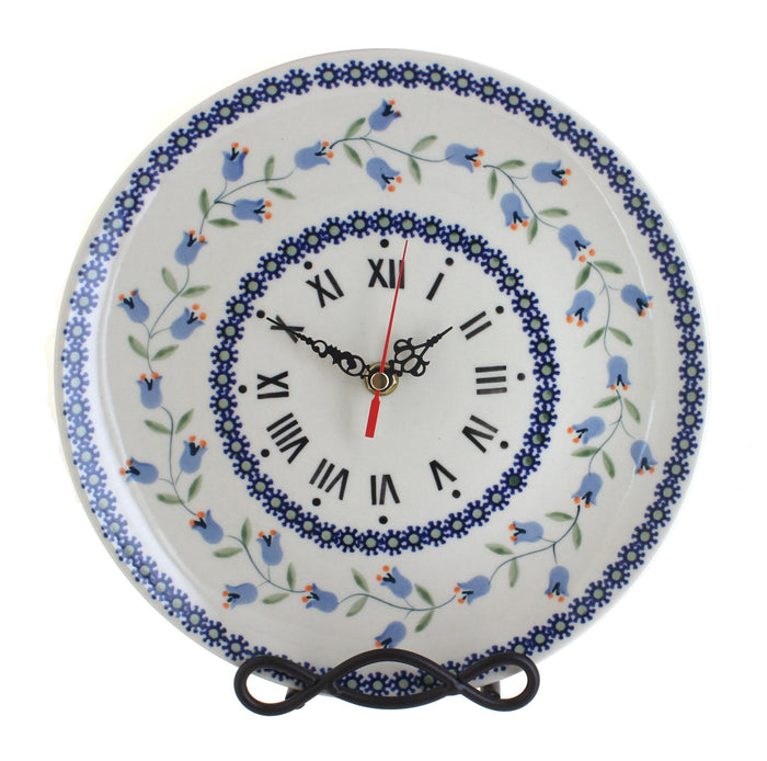 Polish Pottery Tulip Clock
