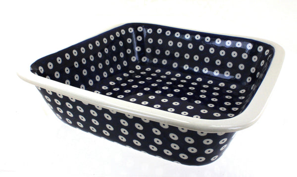 Dots Large Square Baker