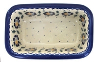 Sunflower Loaf Baker Polish Pottery