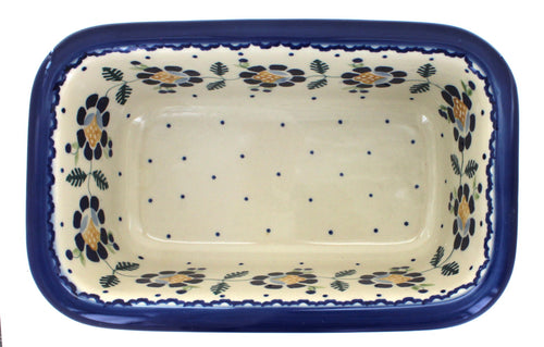 Sunflower Loaf Baker Polish Pottery