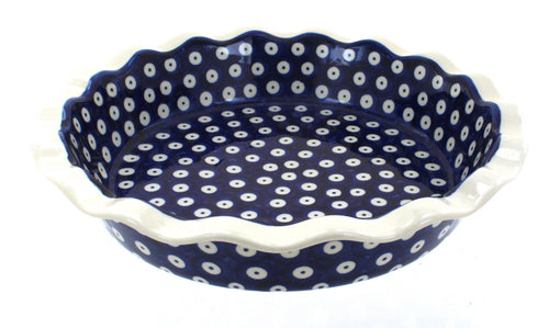 Polish Pottery Dots Pie Plate