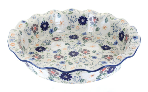 Polish Pottery Carnival Pie Plate