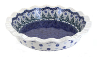 Polish Pottery Festive Fir Pie Plate