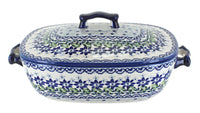 Polish Pottery Hallsey Roaster with Lid