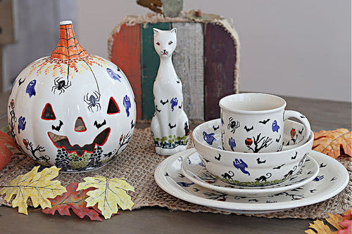 Monster Mash Cereal/Soup Bowl Polish Pottery