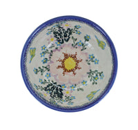 Apple Blossom Dessert Bowl Polish Pottery