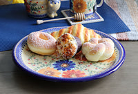 Autumn Burst Large Round Platter Polish Pottery