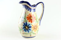 Autumn Burst Pitcher Polish Pottery
