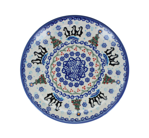 Arctic Holidays Dessert Plate Polish Pottery