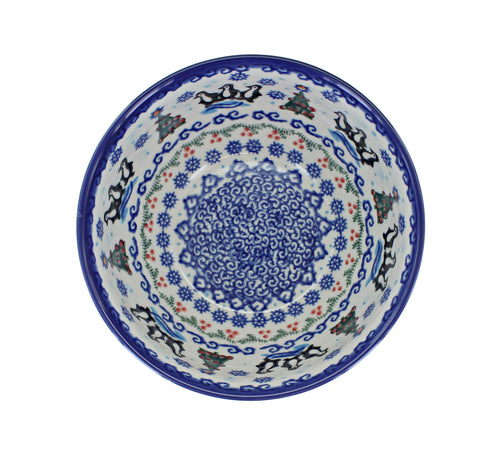 Arctic Holidays Cereal/Soup Bowl Polish Pottery