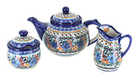 Polish Pottery Ashley 3 Piece Tea Set