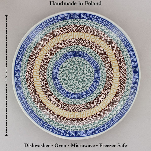 Athena Dinner Plate Polish Pottery