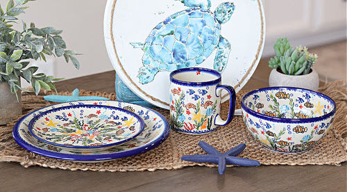 Atlantis Cereal/Soup Bowl Polish Pottery