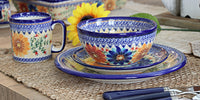 Autumn Burst 16 Piece Dinner Set Polish Pottery