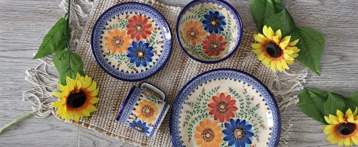 Polish Pottery Autumn Burst