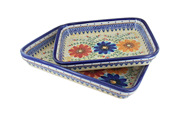 Autumn Burst Rectangular Baker Set