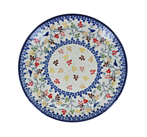 Autumn Grove Dessert Plate Polish Pottery