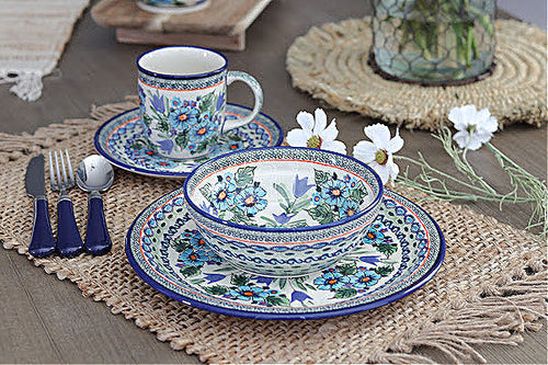 Ballina 16 Piece Dinner Set Polish Pottery