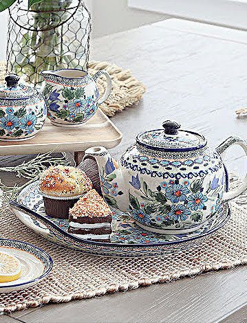 Ballina Cream & Sugar Set Polish Pottery