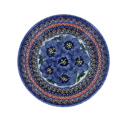 Blue Art Cereal/Soup Bowl Polish Pottery