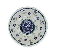 Blue Daisy Dessert Bowl Polish Pottery