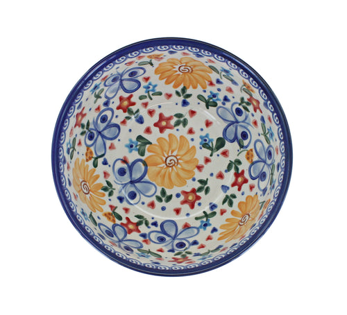 Butterfly Cereal/Soup Bowl Polish Pottery