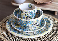 Bluebird Garden Coffee Mug Polish Pottery