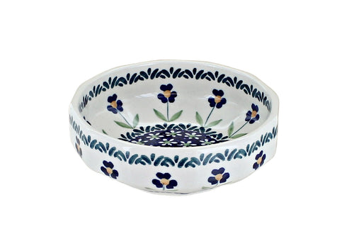 Blue Daisy Small Angular Bowl