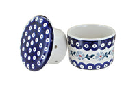 Blue Violet French Butter Dish