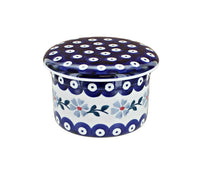 Blue Violet French Butter Dish