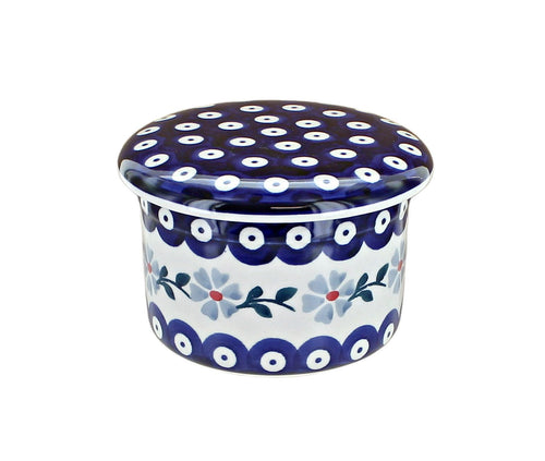 Blue Violet French Butter Dish