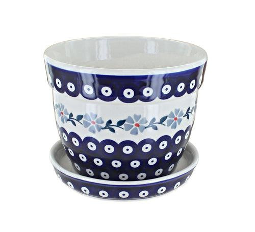 Blue Violet Large Flower Pot