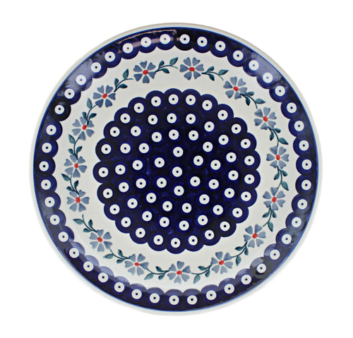 Blue Violet Dinner Plate Polish Pottery