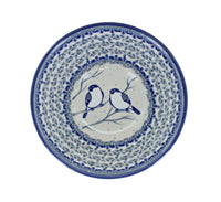 Bluebird Cereal/Soup Bowl Polish Pottery