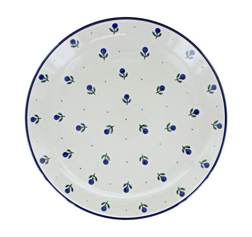 Blueberry Dinner Plate Polish Pottery