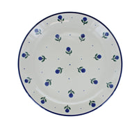 Blueberry Dessert Plate Polish Pottery
