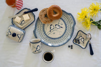 Bluebird Small Coffee Mug Polish Pottery