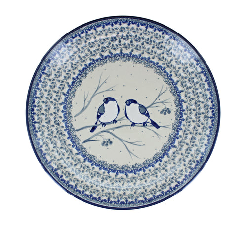 Bluebird Dinner Plate Polish Pottery