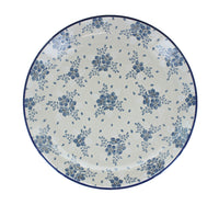 Blue Fleur Dinner Plate Polish Pottery