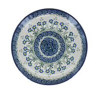Blue Posy Dessert Plate Polish Pottery