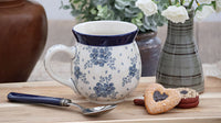 Blue Fleur Bubble Mug Polish Pottery